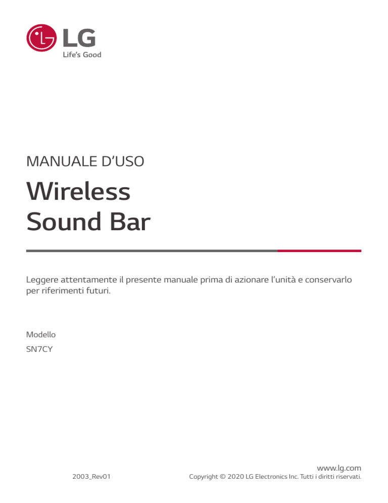 LG SN7CY Owner's manual LG SN7CY Owner's manual
