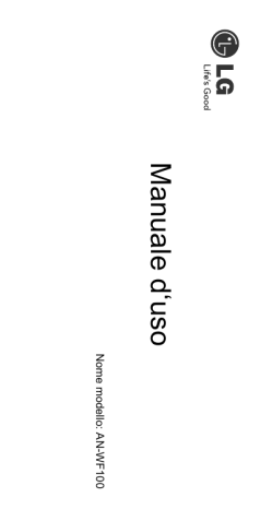 LG AN-WF100 Owner's manual LG AN-WF100 Owner's manual