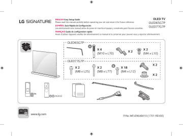LG OLED77G7P Owner's manual LG OLED77G7P Owner's manual