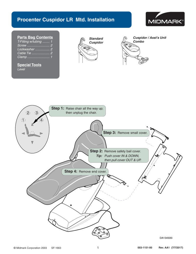 Midmark Procenter Systems Installation Manual Midmark Procenter Systems Installation Manual