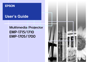 Epson EMP-1707 Owner Manual | Manualzz Epson EMP-1707 Owner Manual | Manualzz