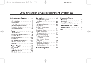 Chevrolet 2013 Cruze Navigation Guide | Manualzz Chevrolet 2013 Cruze Navigation Guide | Manualzz