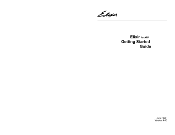 Xerox Elixir Forms Development Software Getting Started Guide | Manualzz Xerox Elixir Forms Development Software Getting Started Guide | Manualzz