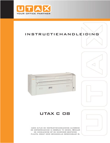 Utax C 08 Operating instructions Utax C 08 Operating instructions