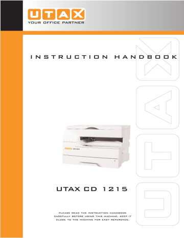 Utax CD 1215 Copy System Instruction | Manualzz Utax CD 1215 Copy System Instruction | Manualzz