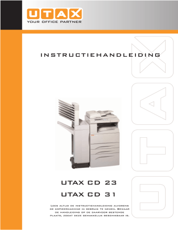 Utax CD 23, CD 31 Operating instructions Utax CD 23, CD 31 Operating instructions