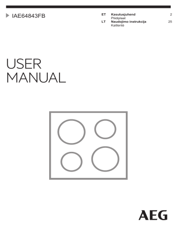 AEG IAE64843FB User manual AEG IAE64843FB User manual