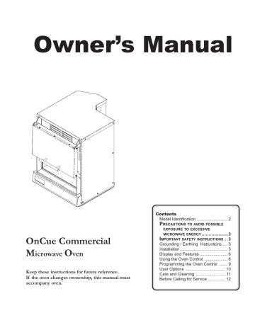 Amana MOC5241 Owner's Manual | Manualzz