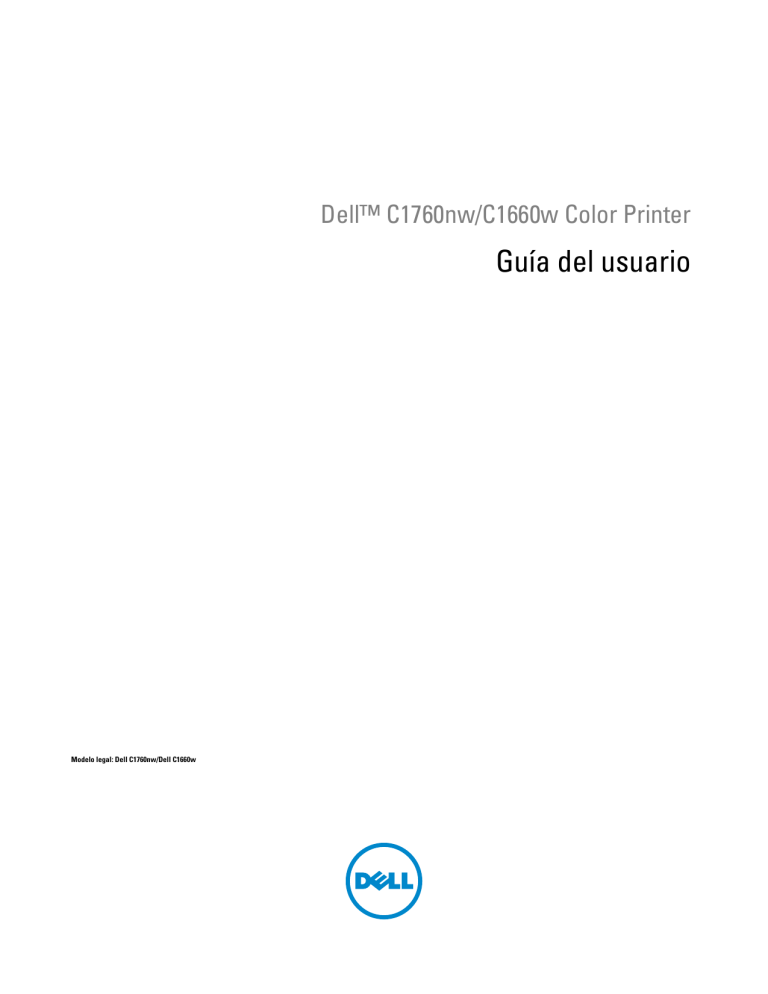 Dell C1660W Color Laser Printer User guide Dell C1660W Color Laser Printer User guide