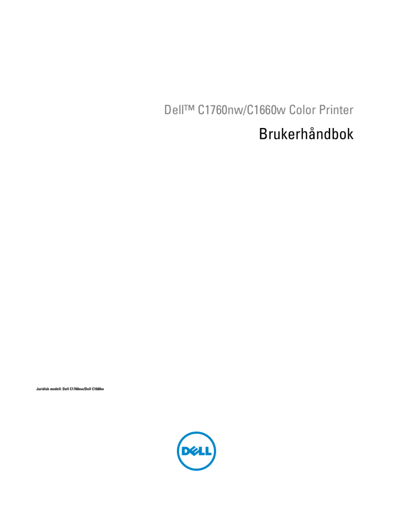 Dell C1660W Color Laser Printer User guide Dell C1660W Color Laser Printer User guide