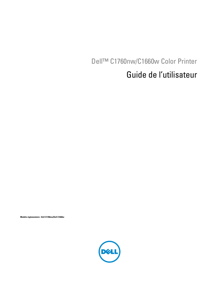 Dell C1760NW Color Laser Printer User guide Dell C1760NW Color Laser Printer User guide