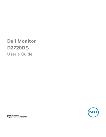 Dell D2720DS electronics accessory User's Guide | Manualzz Dell D2720DS electronics accessory User's Guide | Manualzz