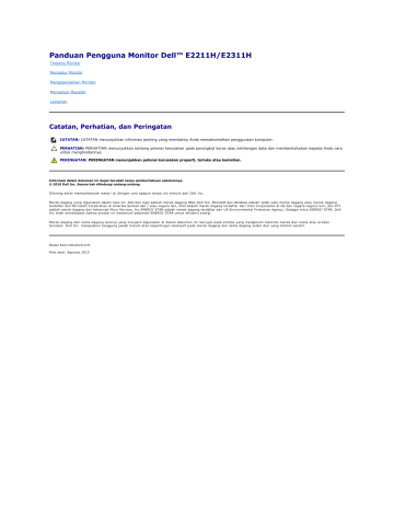 Dell E2311H electronics accessory Panduan pengguna | Manualzz Dell E2311H electronics accessory Panduan pengguna | Manualzz