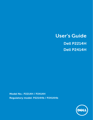 Dell P2414H electronics accessory User's Guide | Manualzz Dell P2414H electronics accessory User's Guide | Manualzz