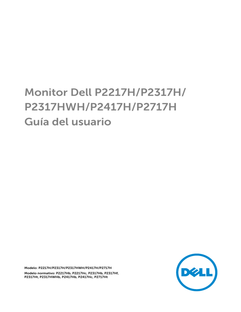 Dell P2717H User guide Dell P2717H User guide