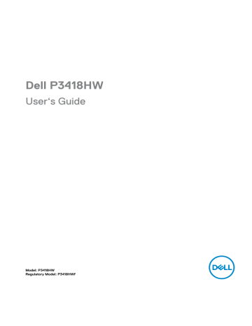 Dell P3418HW electronics accessory User's Guide | Manualzz Dell P3418HW electronics accessory User's Guide | Manualzz