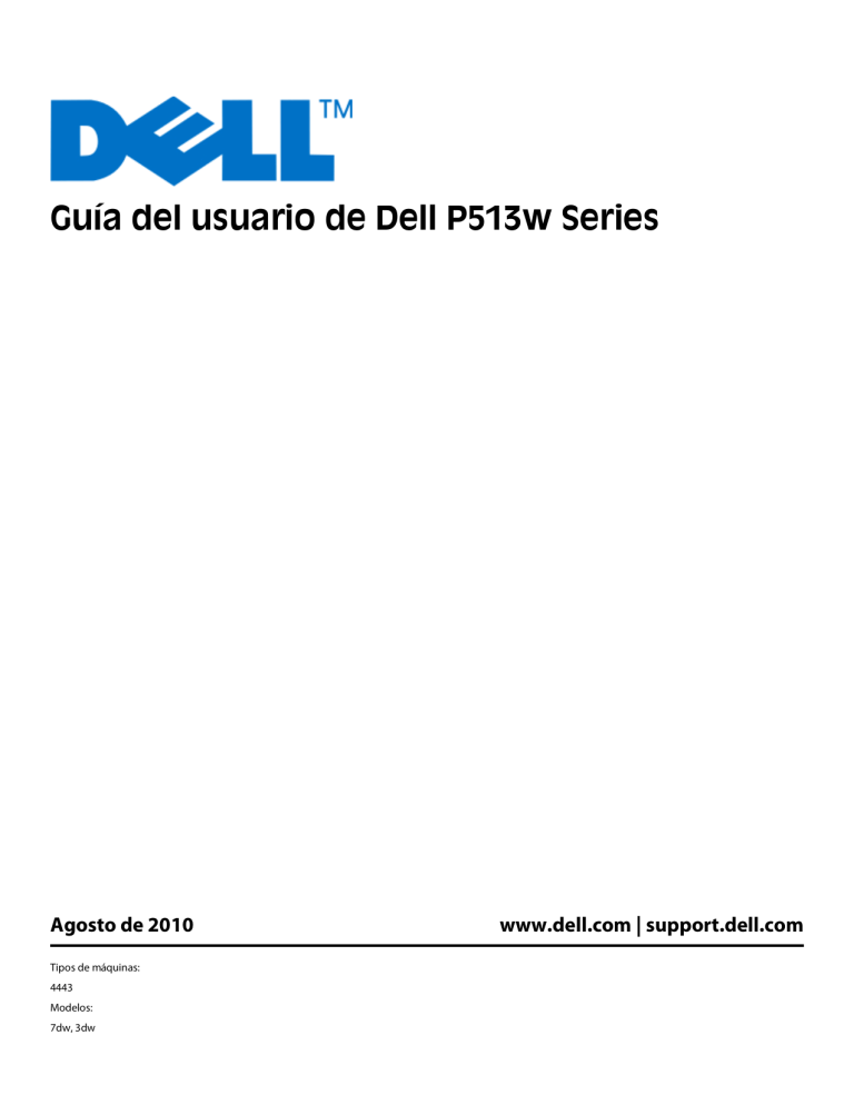 Dell P513w All In One Photo Printer User guide Dell P513w All In One Photo Printer User guide