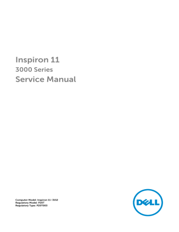 Dell Inspiron 3152 2-in-1 laptop Service Manual | Manualzz Dell Inspiron 3152 2-in-1 laptop Service Manual | Manualzz