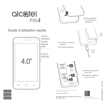 Alcatel Pixi 4 4, 4034D, 4034X, 4034F User guide Alcatel Pixi 4 4, 4034D, 4034X, 4034F User guide