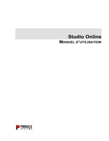 Avid Pinnacle Studio Online Manuel utilisateur | Manualzz Avid Pinnacle Studio Online Manuel utilisateur | Manualzz