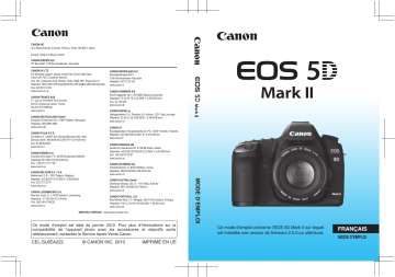 Canon Eos D Mark Ii Mode D Emploi Manualzz