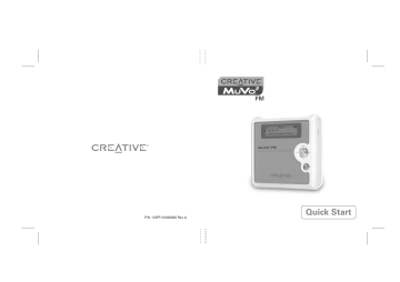 Creative MuVo 2 FM クイックスタートガイド | Manualzz Creative MuVo 2 FM クイックスタートガイド | Manualzz