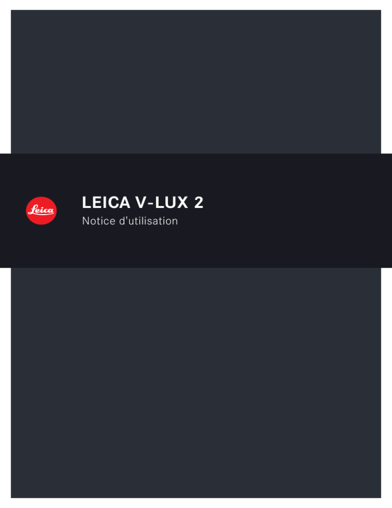 Leica V-LUX 2 Instructions Leica V-LUX 2 Instructions