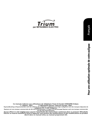 Mitsubishi TRIUM ECLIPSE Mode d'emploi | Manualzz Mitsubishi TRIUM ECLIPSE Mode d'emploi | Manualzz