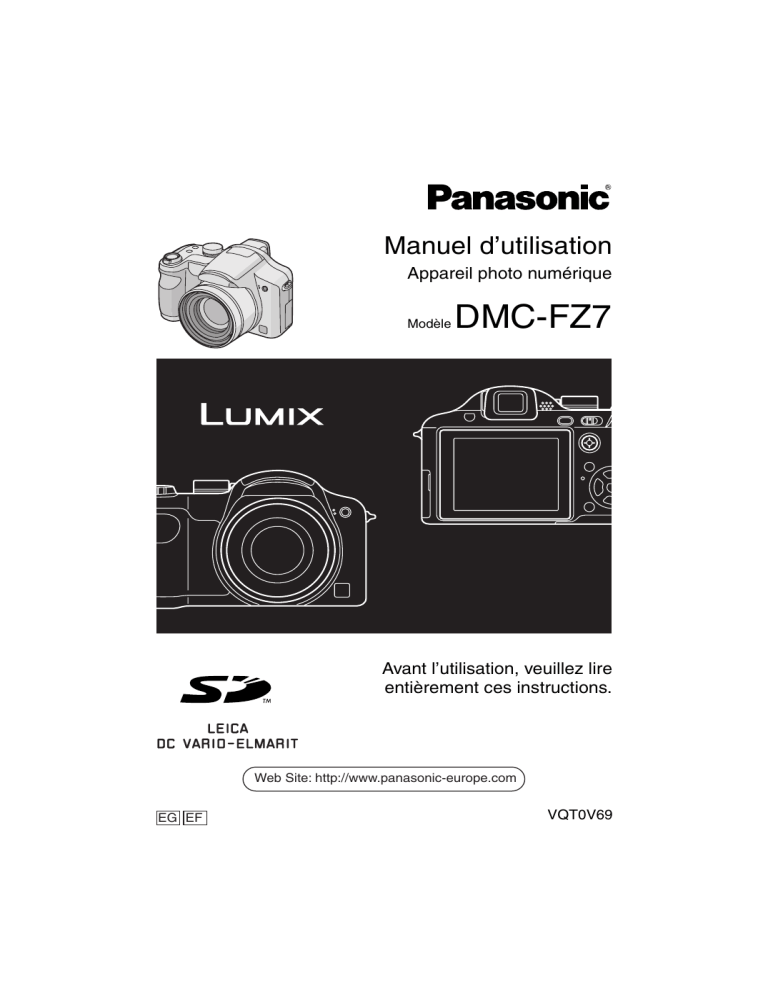 Panasonic DMC FZ7 User manual Panasonic DMC FZ7 User manual