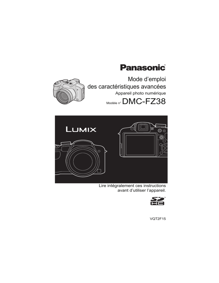 Panasonic DMC FZ38 User guide Panasonic DMC FZ38 User guide