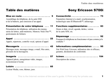 Sony S700i Mode d'emploi | Manualzz Sony S700i Mode d'emploi | Manualzz
