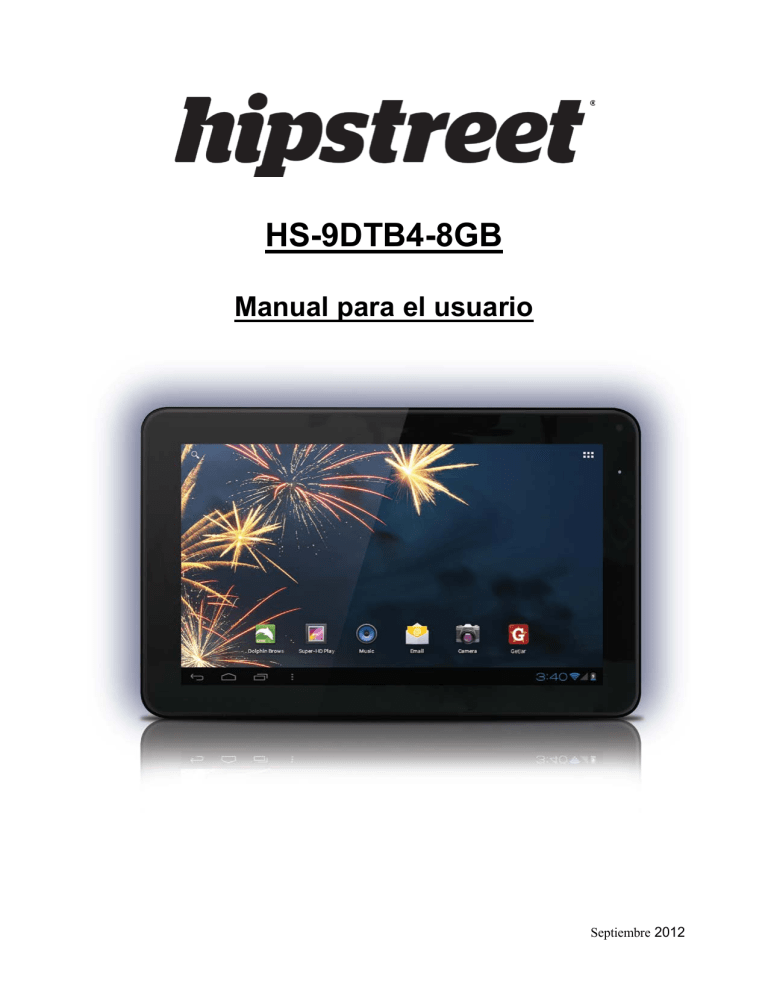 Hip Street HS-9DTB4, Flare Owner's manual Hip Street HS-9DTB4, Flare Owner's manual