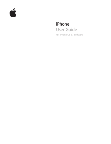 Apple iPhone for iOS 3.1 software User guide | Manualzz Apple iPhone for iOS 3.1 software User guide | Manualzz