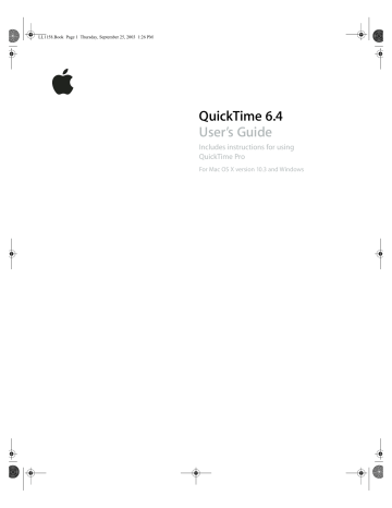 Apple QuickTime 6.4 User's Guide | Manualzz Apple QuickTime 6.4 User's Guide | Manualzz