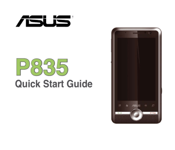 Asus P835 Quick Start Guide | Manualzz Asus P835 Quick Start Guide | Manualzz