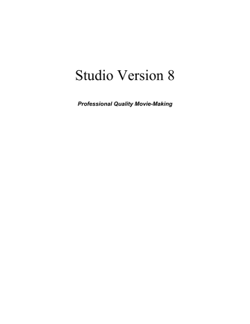 Avid Pinnacle Studio 8.0 Instructions | Manualzz Avid Pinnacle Studio 8.0 Instructions | Manualzz