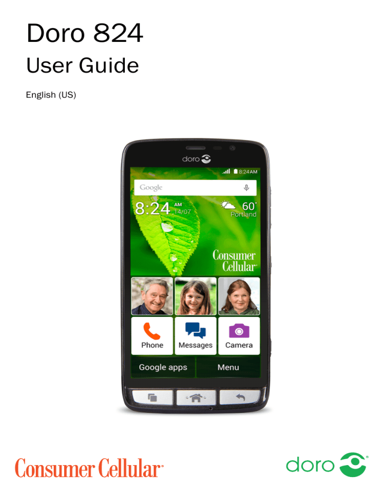 Doro 824 User guide Doro 824 User guide
