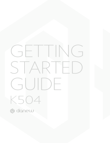Danew Konnect 504 Getting Started | Manualzz Danew Konnect 504 Getting Started | Manualzz