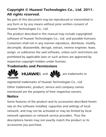 Huawei C2930T AT&T User guide Huawei C2930T AT&T User guide
