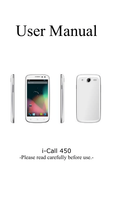 i-Joy i-Call 450 User manual i-Joy i-Call 450 User manual
