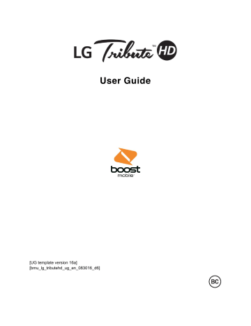 LG Tribute Tribute HD Boost Mobile User Guide | Manualzz LG Tribute Tribute HD Boost Mobile User Guide | Manualzz