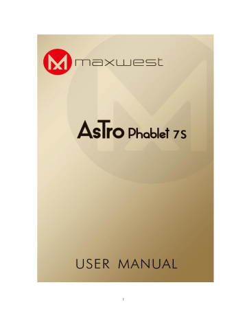 Maxwest Astro Astro Phablet 7S User Manual | Manualzz Maxwest Astro Astro Phablet 7S User Manual | Manualzz