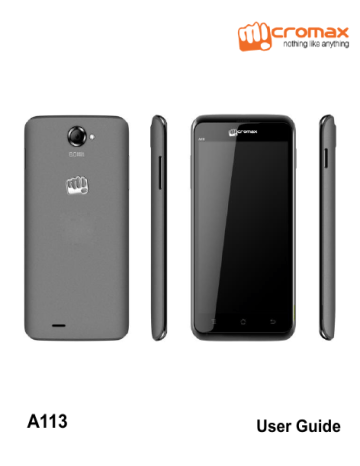 Micromax A113 User Guide | Manualzz Micromax A113 User Guide | Manualzz