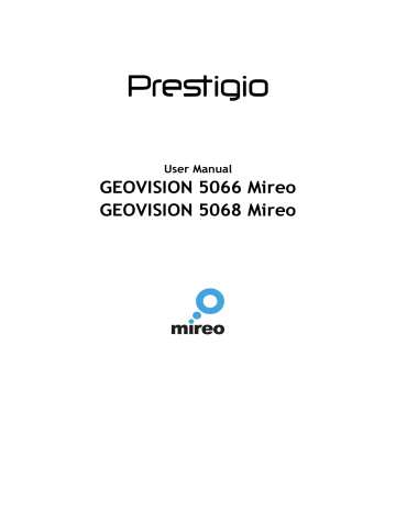Prestigio GeoVision 5066 Mireo Operating instructions Prestigio GeoVision 5066 Mireo Operating instructions