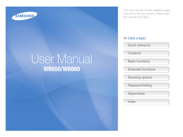 Samsung WB660 User Manual | Manualzz