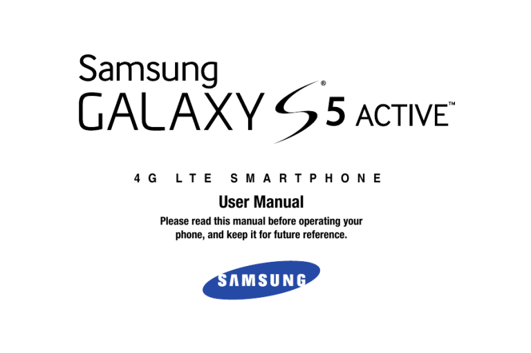 Samsung Galaxy S 5 Active AT&T, SM-G870A AT&T User manual Samsung Galaxy S 5 Active AT&T, SM-G870A AT&T User manual