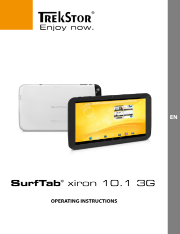 TrekStor SurfTab Xiron 10.1 3G Operating instructions | Manualzz TrekStor SurfTab Xiron 10.1 3G Operating instructions | Manualzz