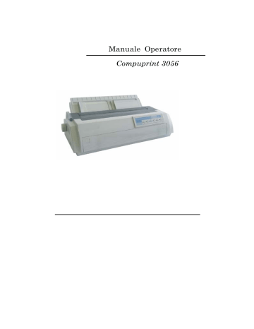 Compuprint 3056 / 3056N Plus Impact Printer Manuale utente | Manualzz