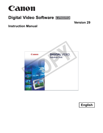 Canon DC330 Instruction manual Canon DC330 Instruction manual