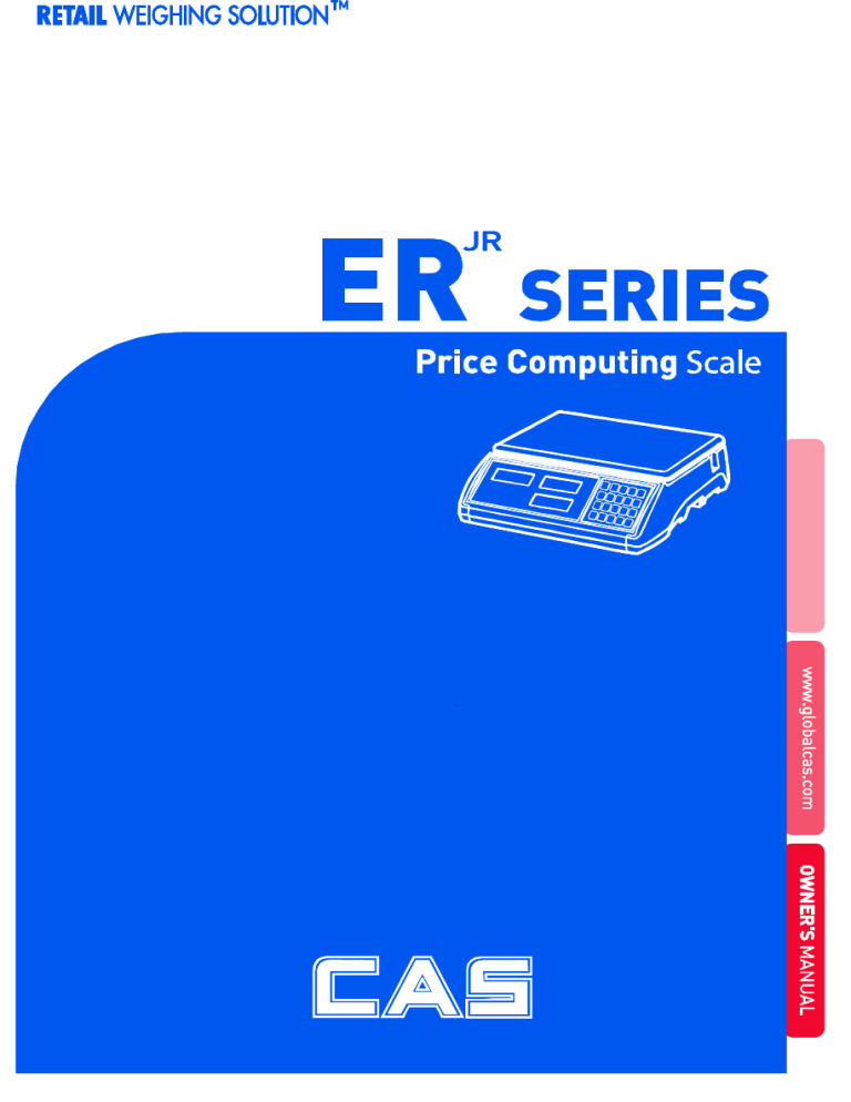 CAS ER Jr Owner's manual CAS ER Jr Owner's manual